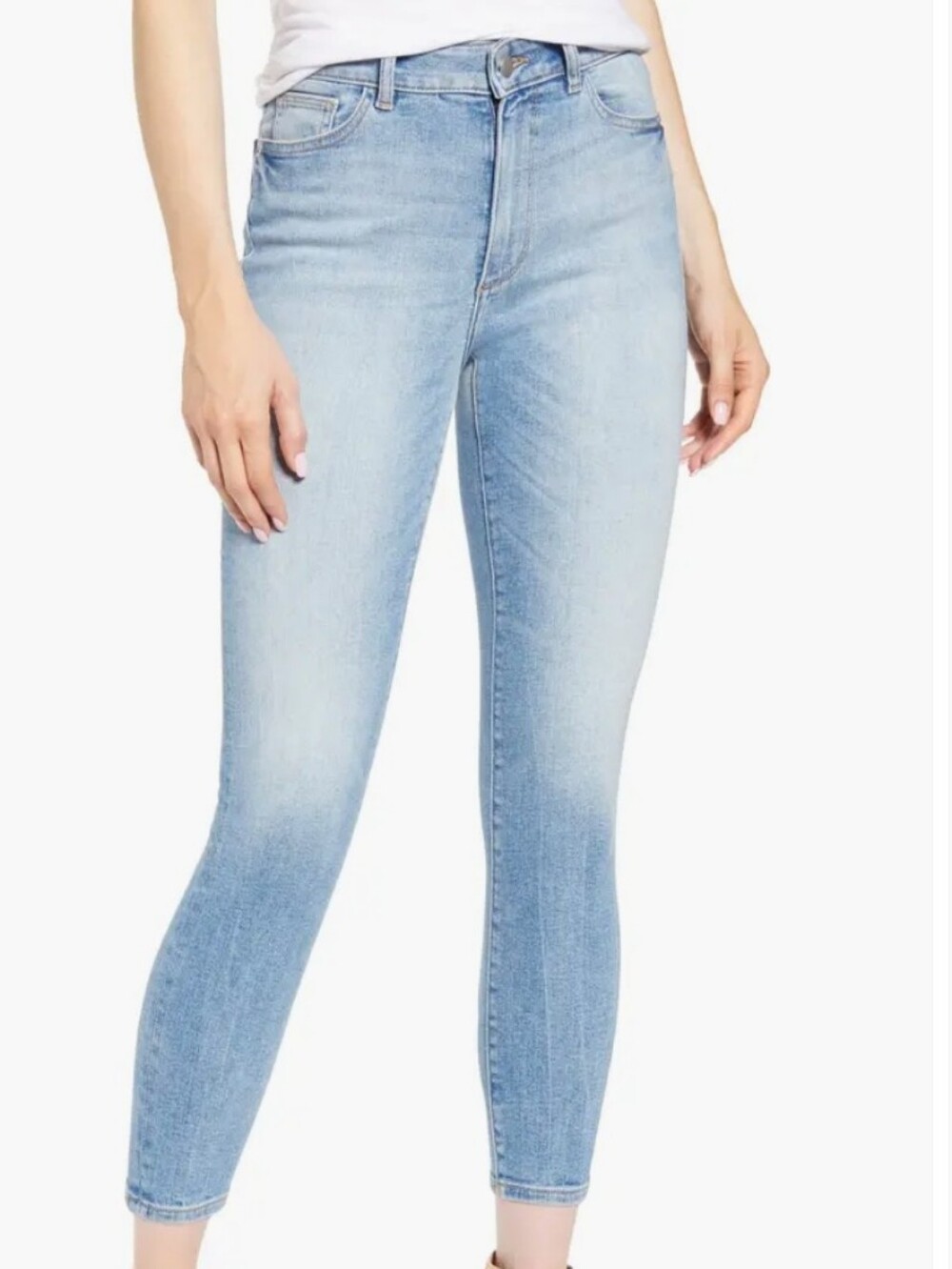 DL1961 Farrow Ankle Classic High-Rise Instasculpt Skinny Jeans in Sorrento